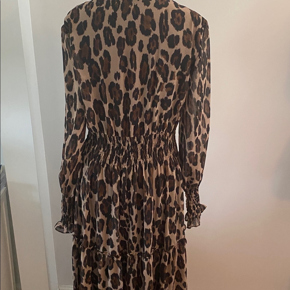 Taylor animal print size 10 lined elastic waist dress - Picture 6 of 9